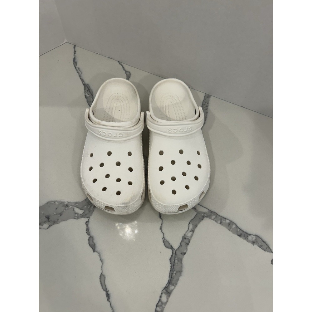 Crocs Unisex Adult M8 / W10 White Excellent Condition Tons Of Life Left!!! - Picture 2 of 8